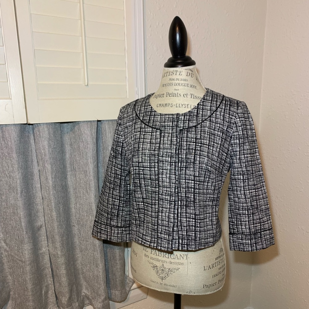 White House | Black Market tweed blazer sz 10